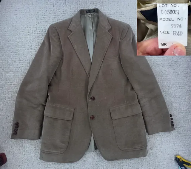 VTG 80s/90s Polo University Club by Ralph Lauren Corduroy Sport Coat Brown
