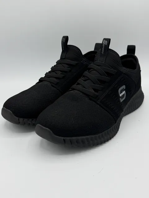 S Sport by Skechers Men’s Size 7 Black Mesh Athletic Sneakers Memory Foam Shoes