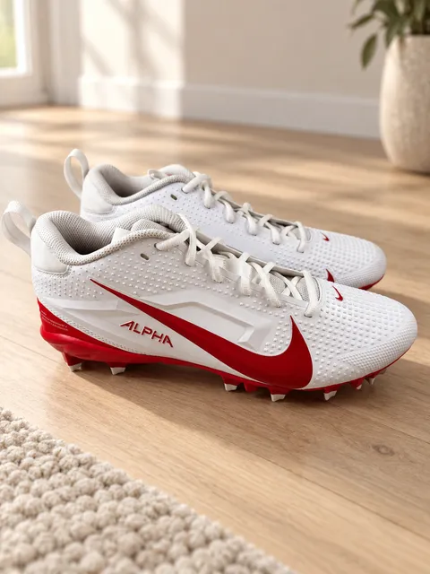 Nike Alpha Menace 4 Varsity Football Cleats White Red Men’s 12 FN0027-102
