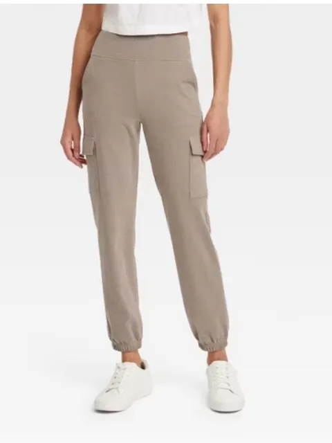 a new day women’s Taupe Cargo Jogger Pants M