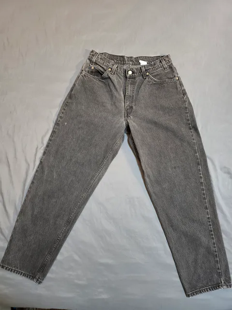 Levi's 560 Loose Fit Tapered Leg Jeans 34x30 Black Denim