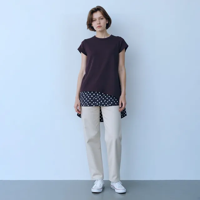 Papermoon Black Polka Dot Layered Top Shirt