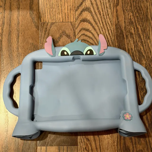 Disney Stitch Kids Tablet Case Stand Handle Blue