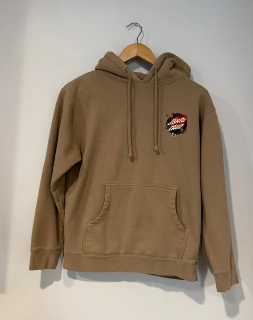 Santa Cruz Flamed Butterfly Hoodie Tan