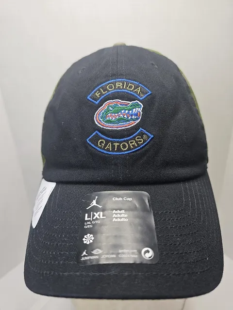 Jordan Florida Gators Military Camo Club Hat L/XL Adjustable USA Flag New Tags