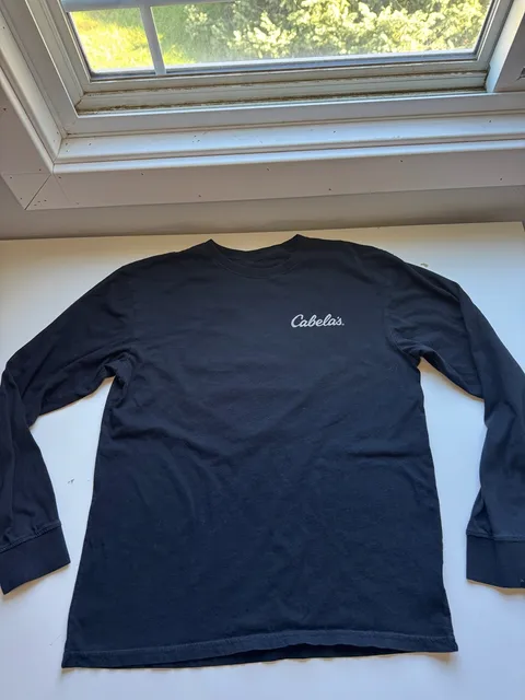 Cabela's Black Long Sleeve Graphic Tee