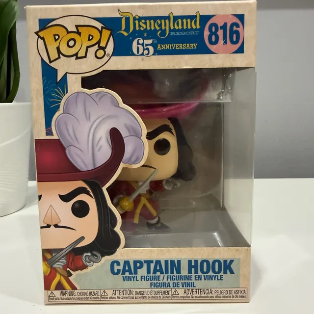 Funko Pop Disneyland 65th Anniversary Captain Hook 816 Vinyl Figure