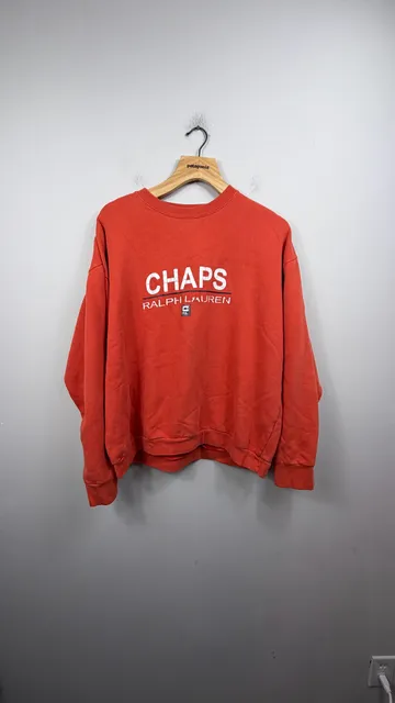 Chaps Ralph Lauren Sweatshirt Size XL Red Logo Crewneck