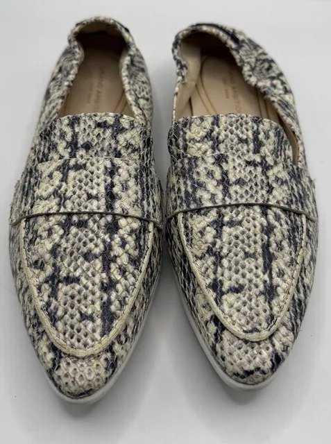 Cole Haan Grand Ambition Loafer Size 6B Snakeskin Embossed Leather