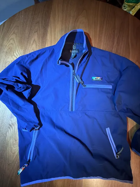 Manastash Half Zip Pullover Jacket Size M Blue