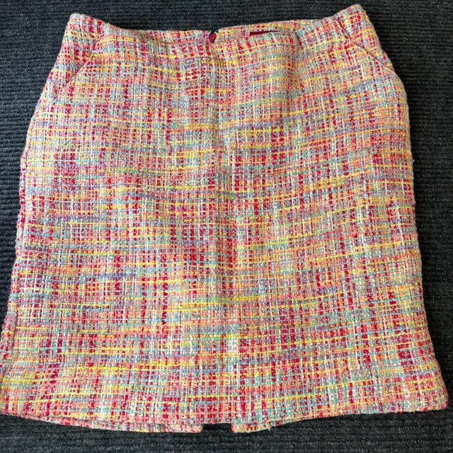 Merona Tweed Skirt Size 14 Multi Color Pencil Mini