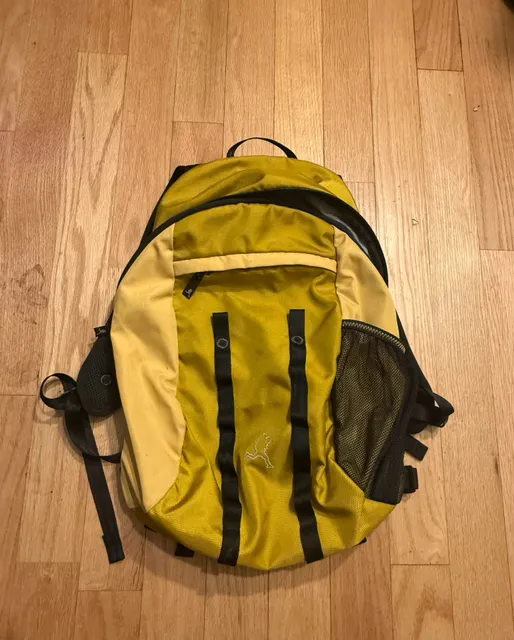Vintage Dana Design Kosmo Backpack Yellow Daypack Hiking Retro