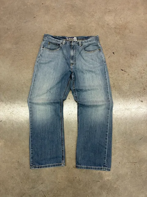 Old Navy Loose Jeans Size 34x32 Light Wash Denim