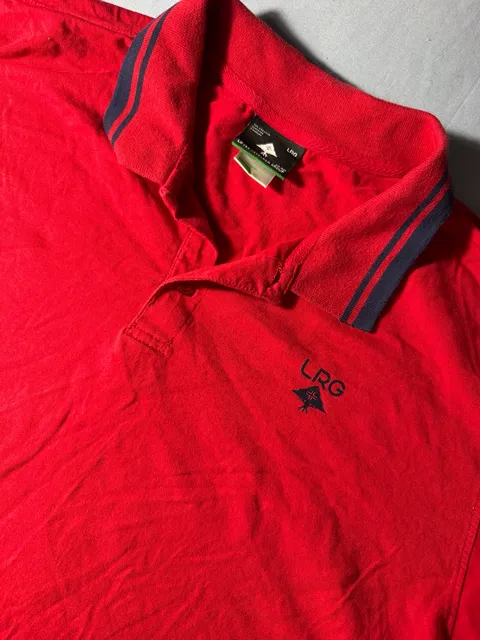 LRG Polo Shirt Size XL Red