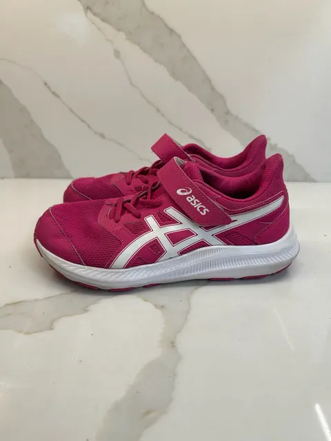ASICS Jolt 4 PS Pink White Sneakers Shoes (Size: 3)
