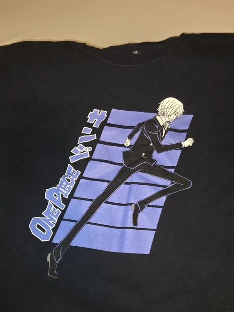One Piece Anime Size Small Black Graphic Tee
