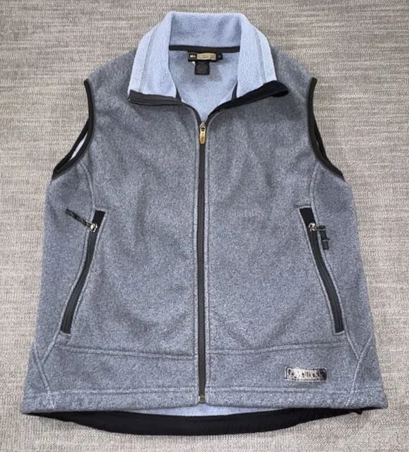 REI Recreational Equipment Inc Fleece Vest Size M Blue Full Zip