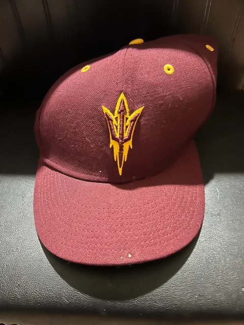 Nike Arizona State Sun Devils Hat Size 7 1/2 Maroon Fitted Cap
