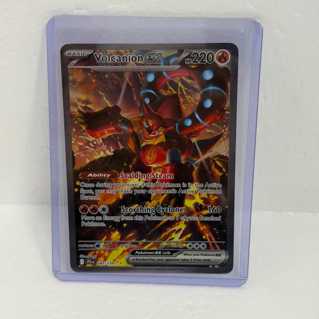 Pokemon Volcanion EX 182/159 Full Art Ultra Rare