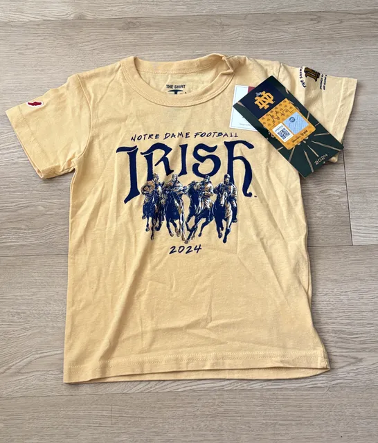 The Shirt Notre Dame Football 2024 T-Shirt Youth X Small Yellow