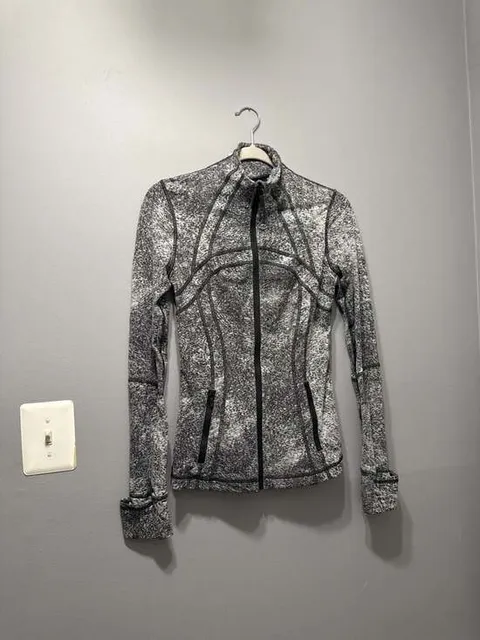 Lululemon Define Jacket Luon Speckled Gray Heathered Black