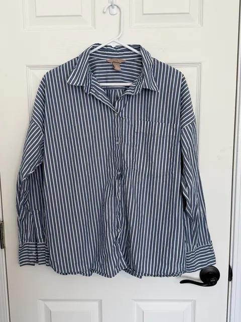H&M Striped Button Up Shirt