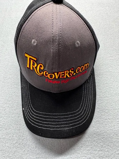 TRC Covers Fishing Rod Protection Hat Cap Black Gray Adjustable