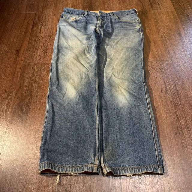 Duluth Trading Co. Relaxed Fit Jeans 36x30 Blue Denim Straight Leg
