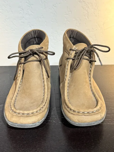 Kenneth Cole Reaction Chukka Boots Dark Tan Suede Lace Up