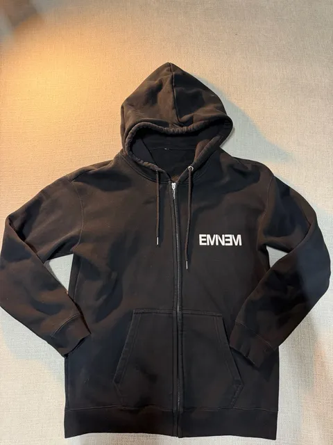Eminem Zip Up Hoodie Black