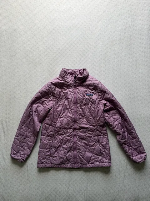 Kids Patagonia Nano Puff Jacket Purple