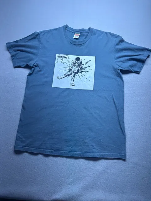 Supreme Akira Yamagata Graphic T-Shirt Size M Slate Blue