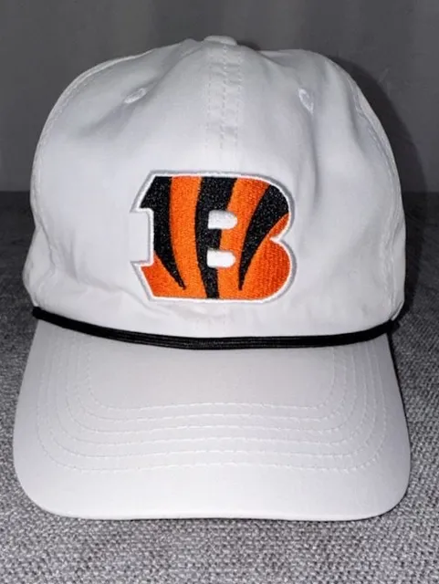 NFL Cincinnati Bengals White Adjustable Cap Hat Fifth Third Bank