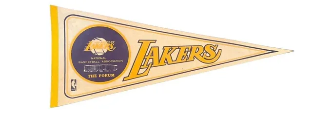 Los Angeles Lakers Vintage NBA Felt Pennant The Forum