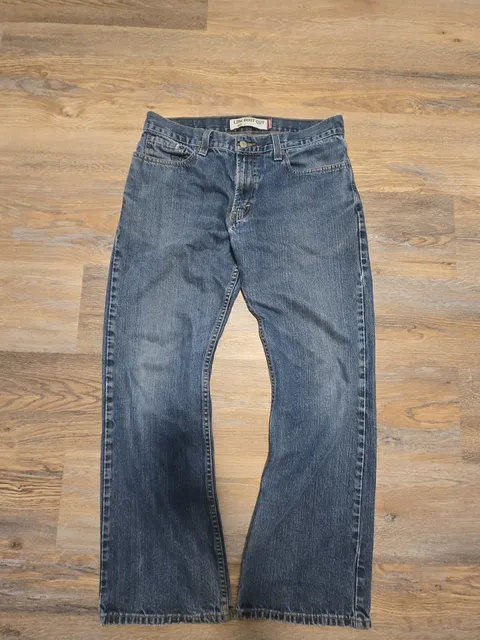 Levi's 527 Low Boot Cut Jeans Blue Denim
