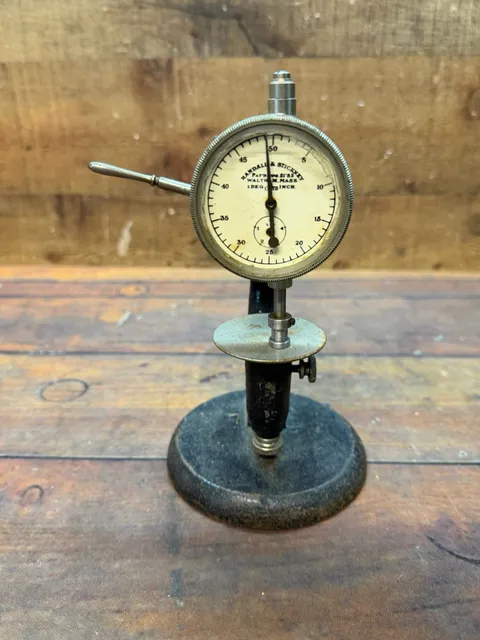 Randall & Stickney Dial Indicator Thickness Gauge Waltham Mass.
