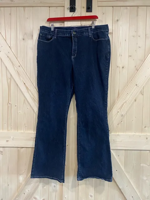 NYDJ Bootcut Jeans Size 18W Dark Wash Denim