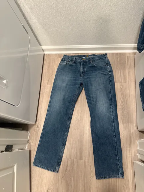 Carhartt Relaxed Fit Jeans Size 36x32 Blue Denim Fleece Lined