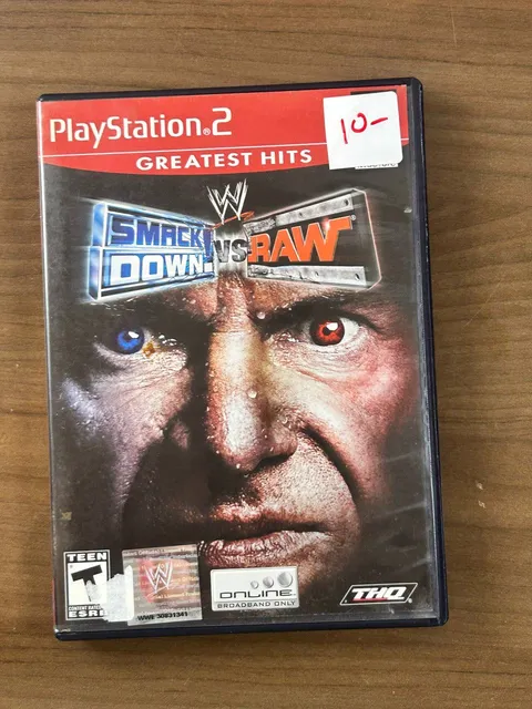 WWE SmackDown! vs. Raw 2004 Greatest Hits PS2 Complete w/ Manual THQ