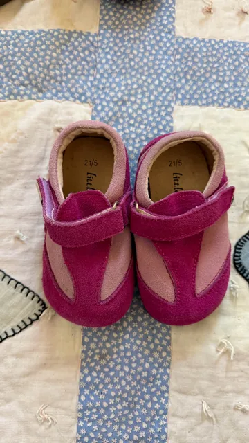 Little Soles Toddler Shoes Size 21.5 Pink Leather