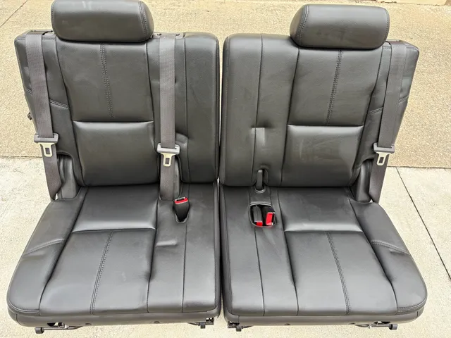 CHEVY GMC OEM TAHOE YUKON BLACK 3RD ROW SEATS 2007-2014