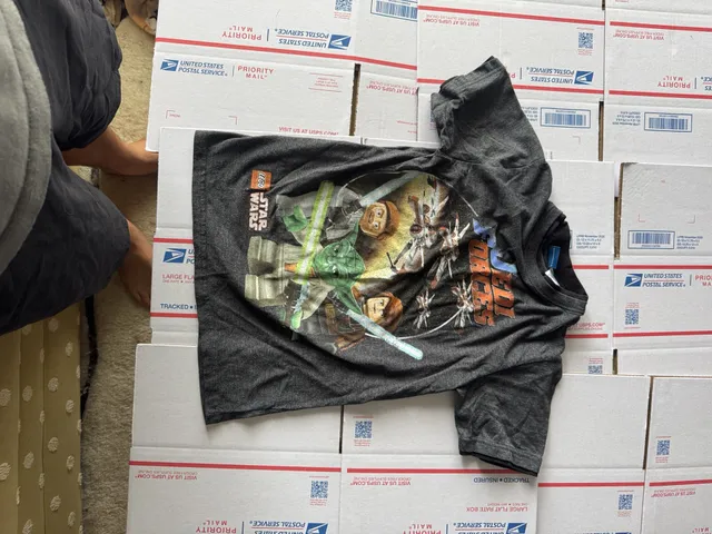 Star Wars Lego Jedi Forces T-Shirt Size L Gray
