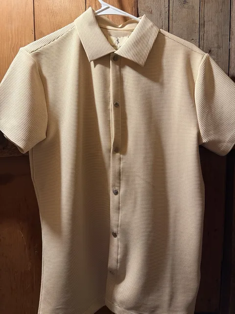 Perry Ellis Big & Tall Ribbed Jacquard Button-Front Polo Shirt ...,