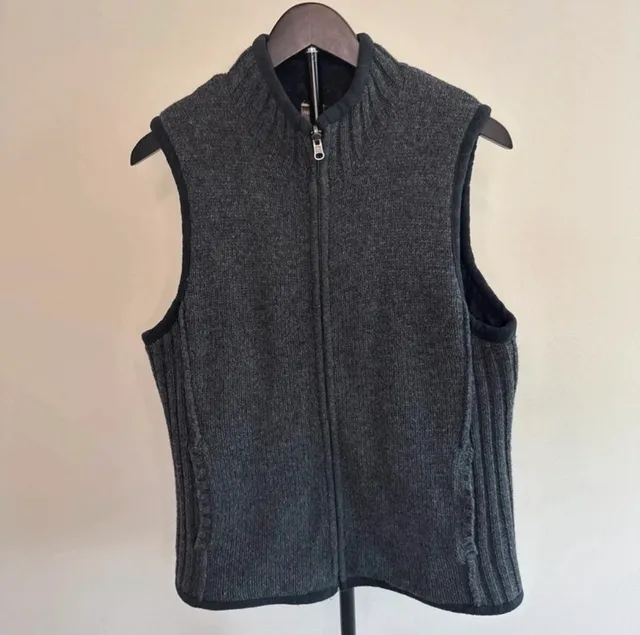 Lambswool Gander Mtn. Wool Blend Zip Vest Size L