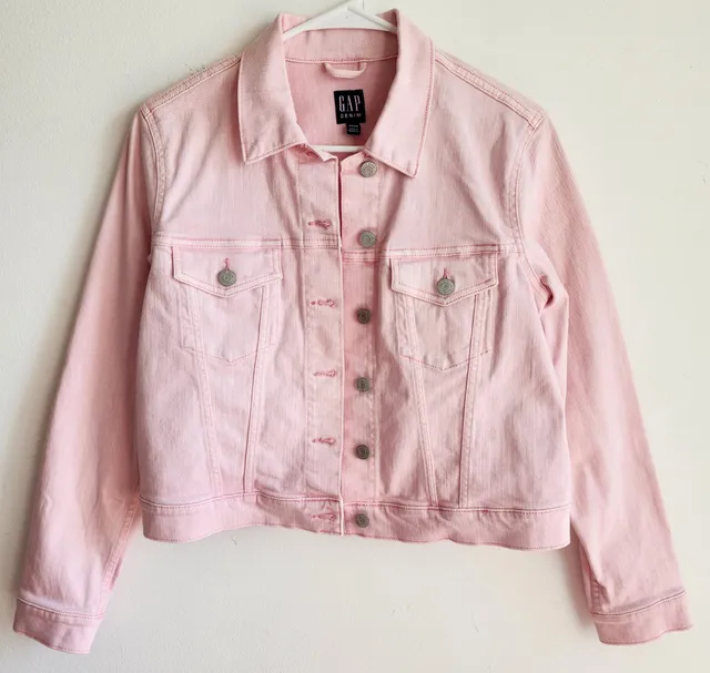 Gap Kids Denim Jacket Pink