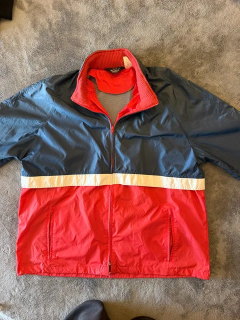 Woolrich Vintage Colorblock Windbreaker Jacket Size XL