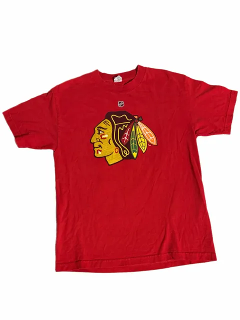 Reebok Chicago Blackhawks Niemi 31 T-Shirt Red NHL Hockey Graphic Tee
