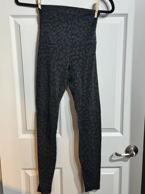 Lululemon Align High-Rise Leggings Black Leopard Print
