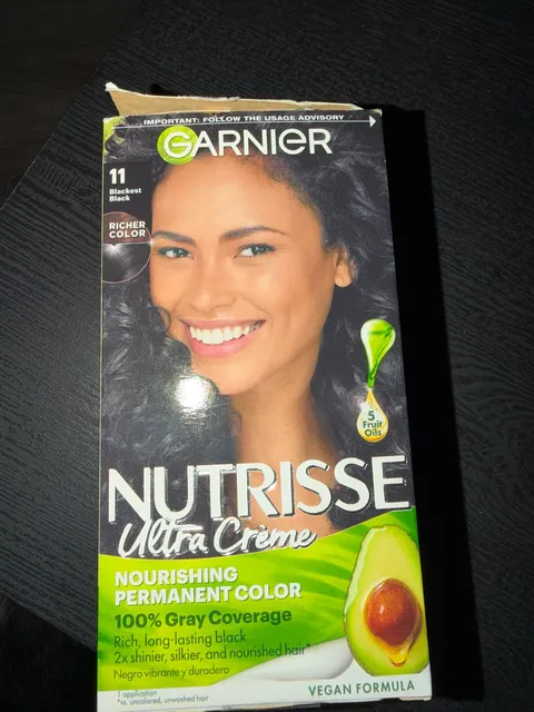 Garnier Nutrisse Ultra Crème Hair Color 11 Blackest Black