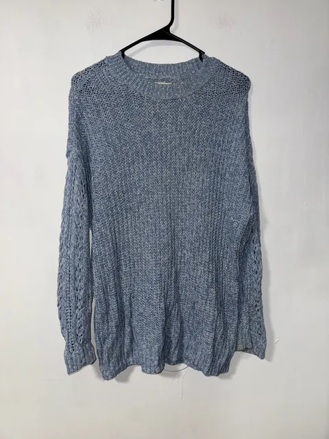 American Eagle Sweater Size XS Blue Knit Crewneck